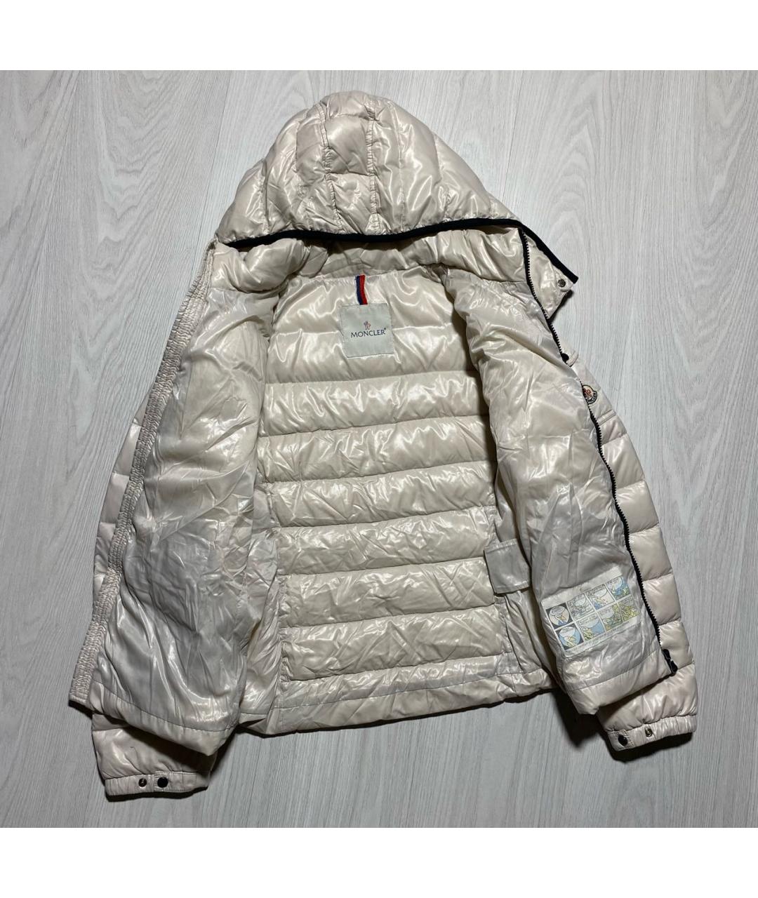 MONCLER Бежевый пуховик, фото 6