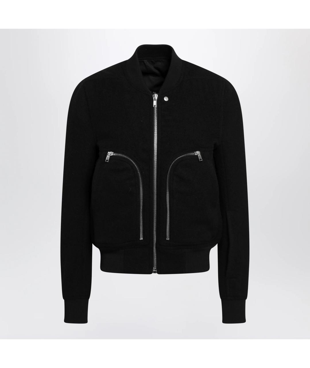 RICK OWENS Черная шерстяная куртка, фото 3