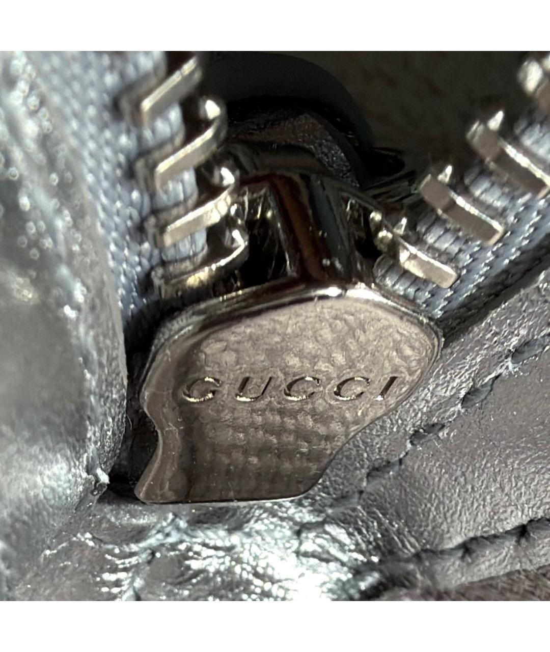 GUCCI Бежевая кожаная сумка с короткими ручками, фото 8