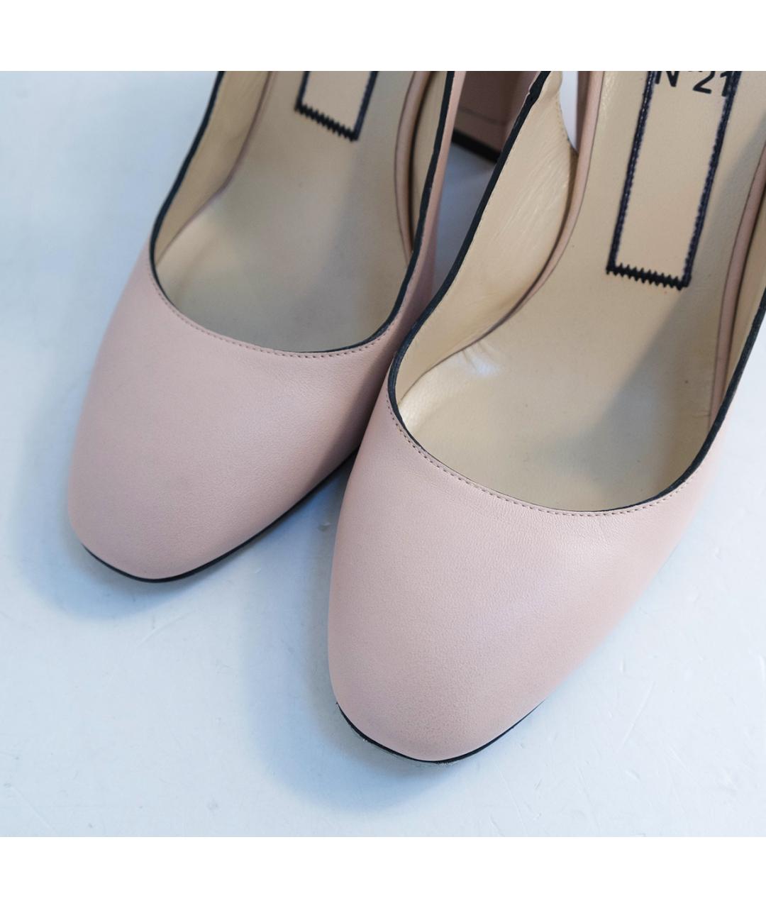 NO. 21 Розовые кожаные туфли, фото 3