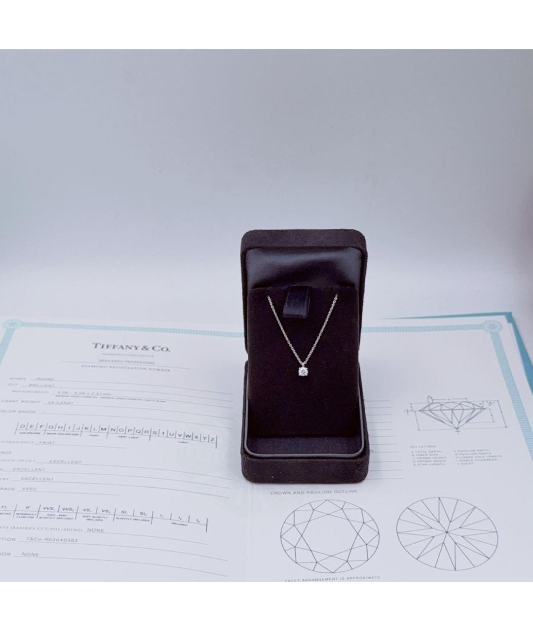 TIFFANY&CO Белое платиновое колье, фото 2