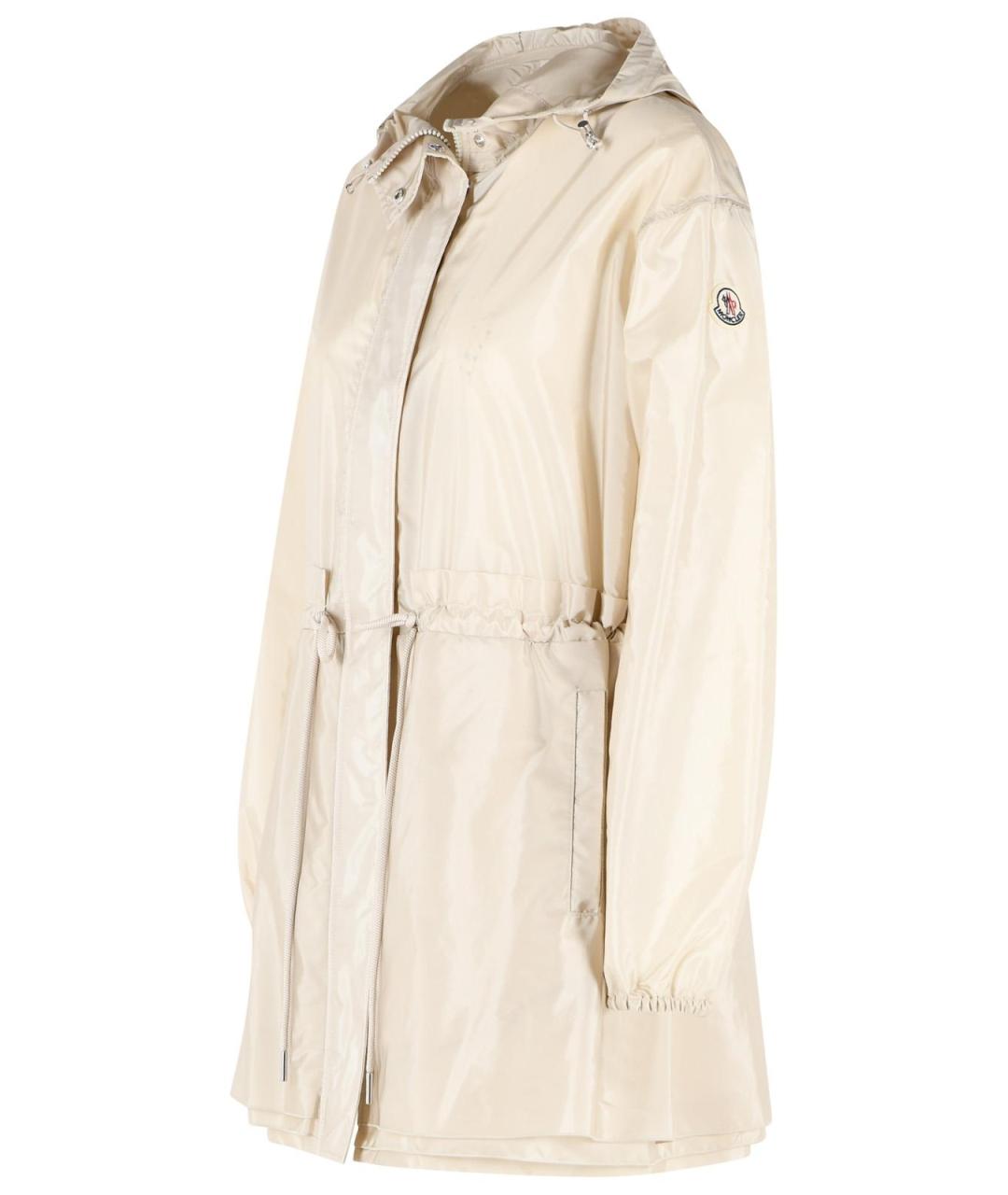MONCLER Бежевая полиамидовая куртка, фото 2