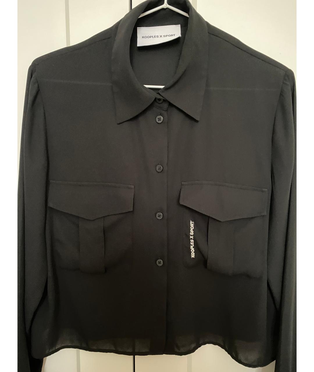 THE KOOPLES Черная полиэстеровая блузы, фото 3