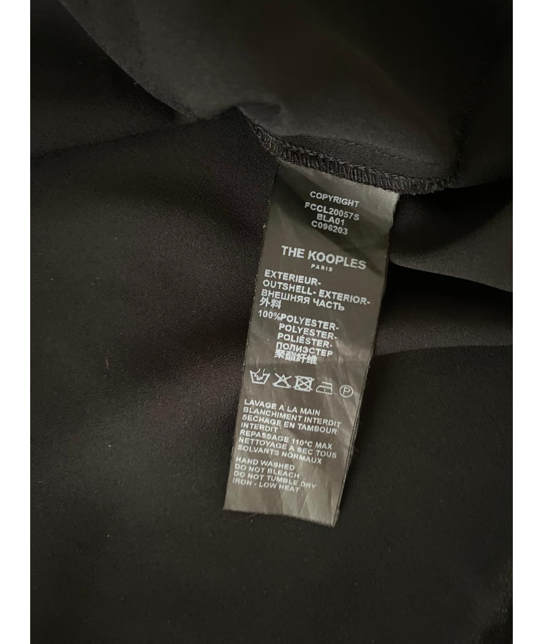 THE KOOPLES Черная полиэстеровая блузы, фото 7