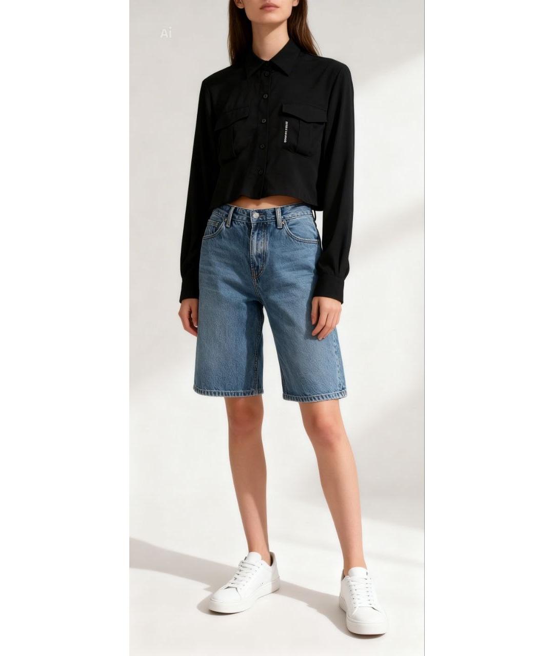 THE KOOPLES Черная полиэстеровая блузы, фото 8