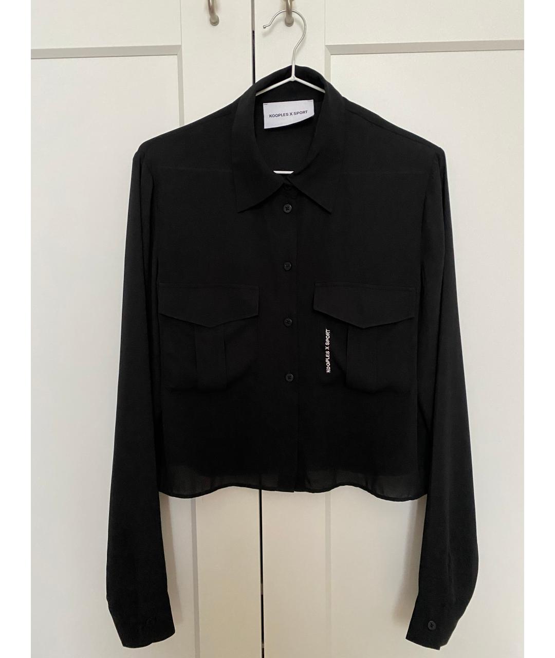 THE KOOPLES Черная полиэстеровая блузы, фото 9