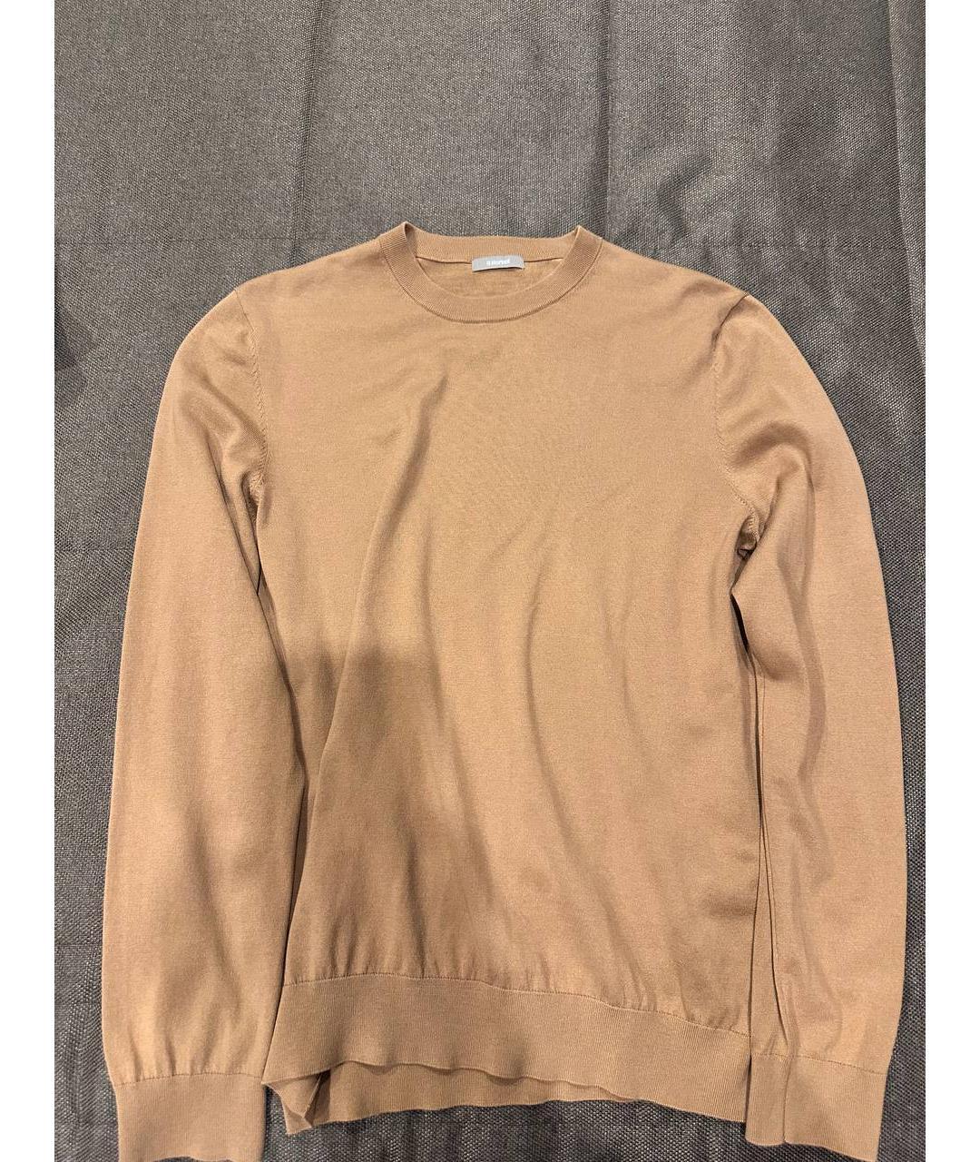 12 STOREEZ Бежевый хлопковый джемпер / свитер, фото 3