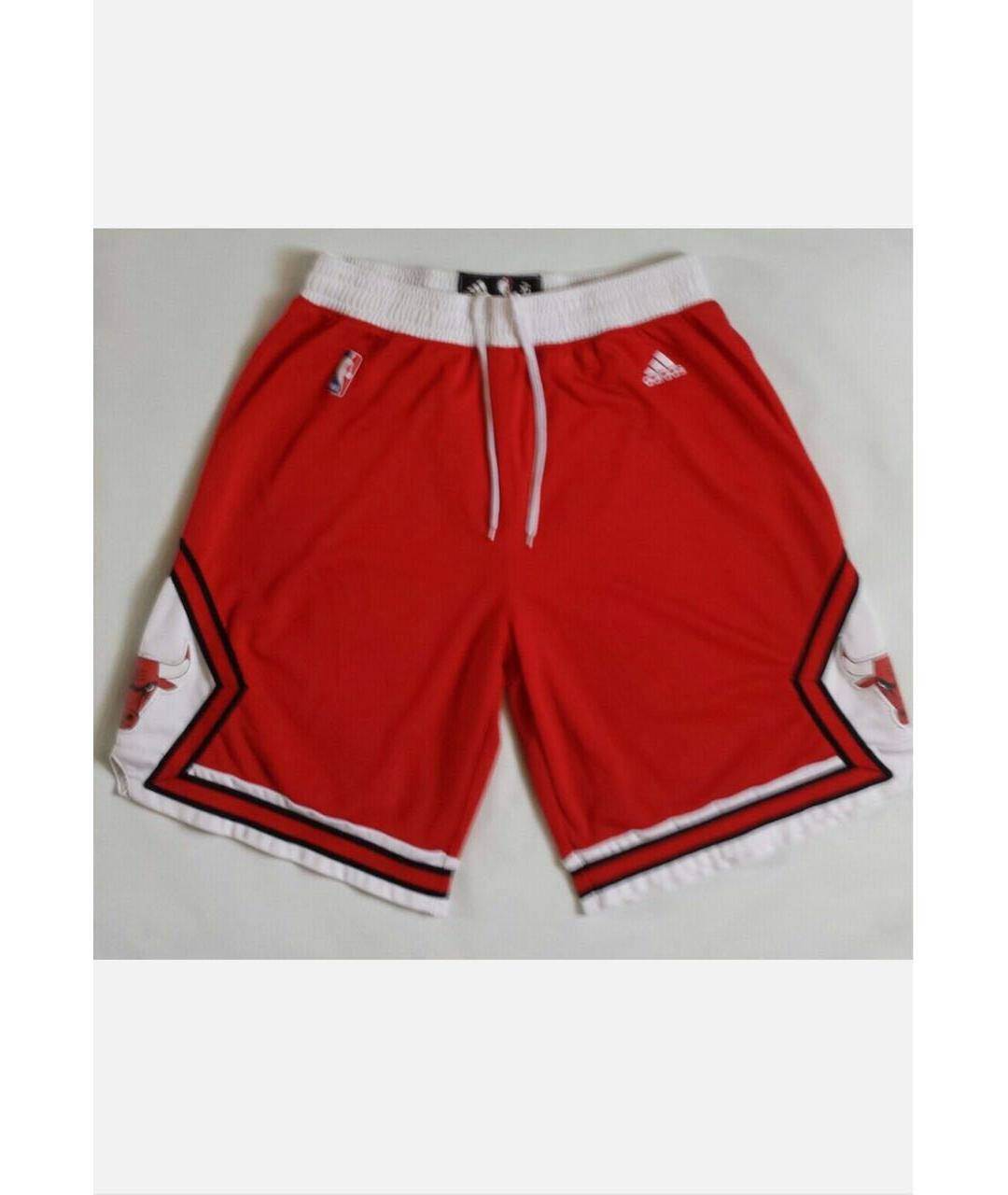 ADIDAS Красные хлопко-эластановые шорты, фото 6