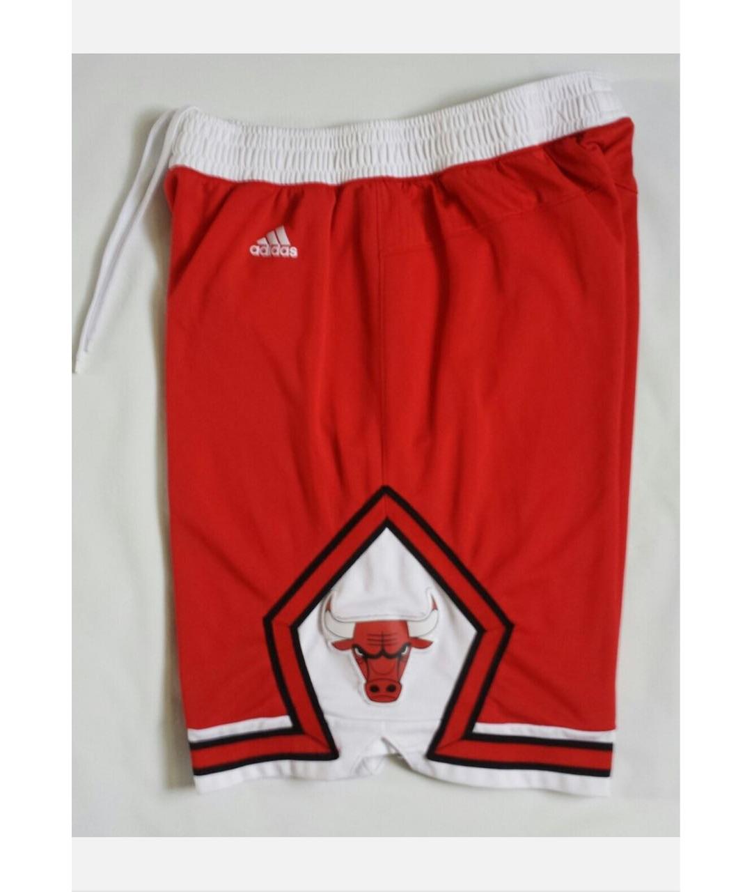 ADIDAS Красные хлопко-эластановые шорты, фото 4