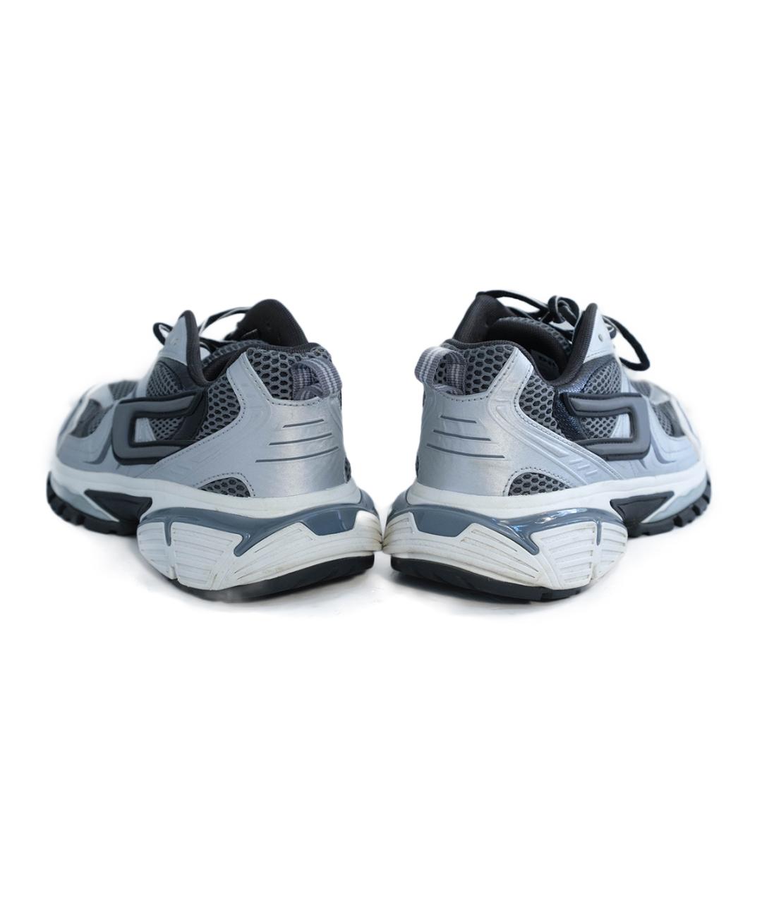 DIESEL Серебряные текстильные кроссовки, фото 5