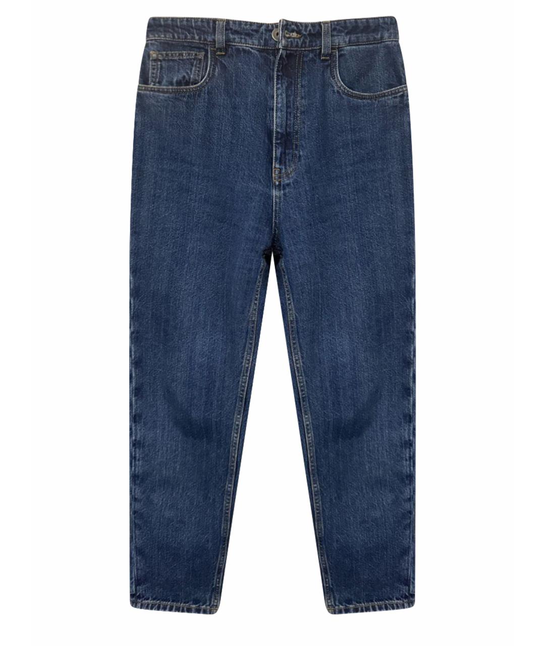 PRADA Синие хлопковые прямые джинсы, фото 1