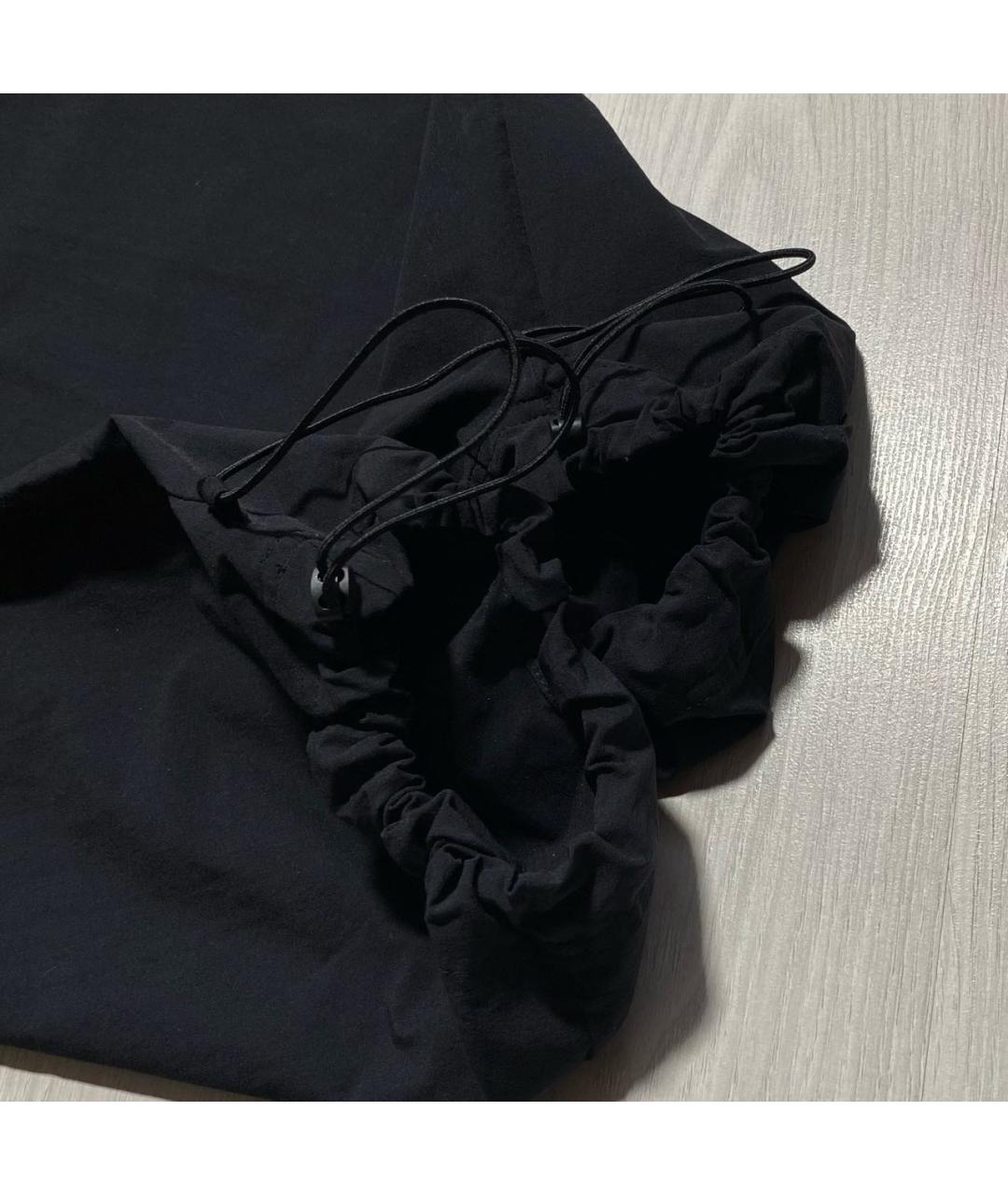 NIKE Черные полиамидовые брюки широкие, фото 7