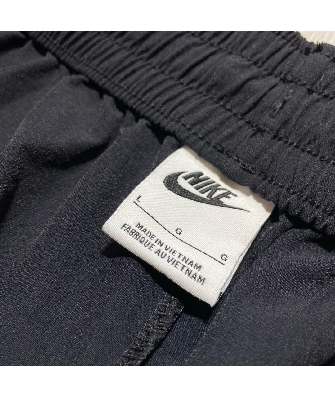 NIKE Черные полиамидовые брюки широкие, фото 4