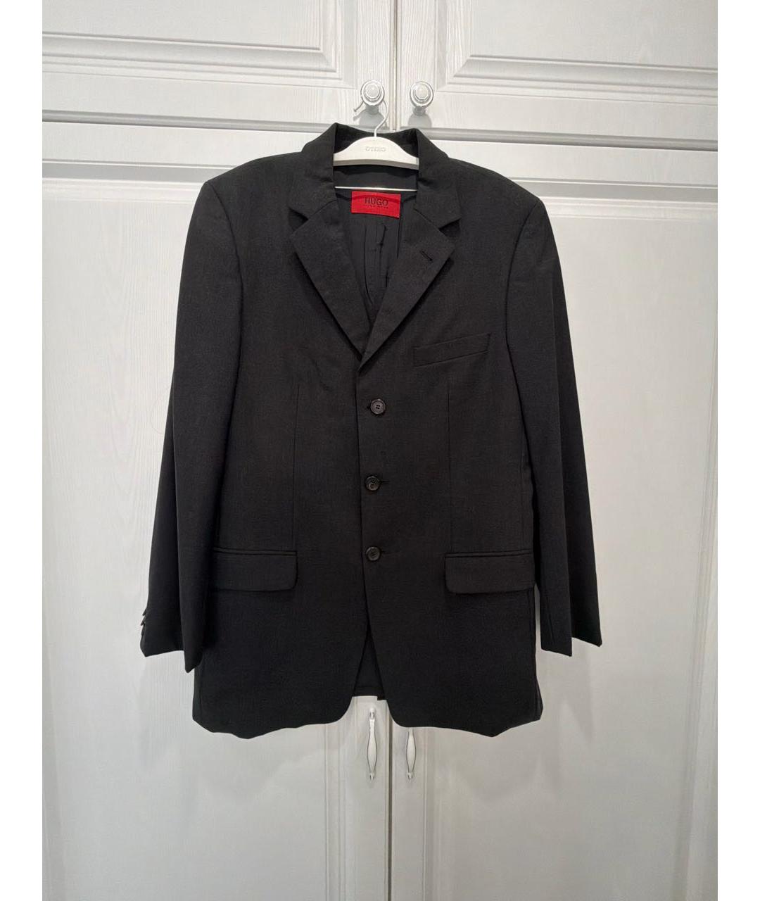 HUGO Серый шерстяной пиджак, фото 6