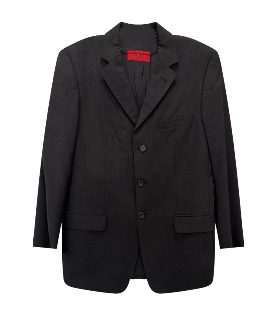 HUGO Серый шерстяной пиджак, фото 1