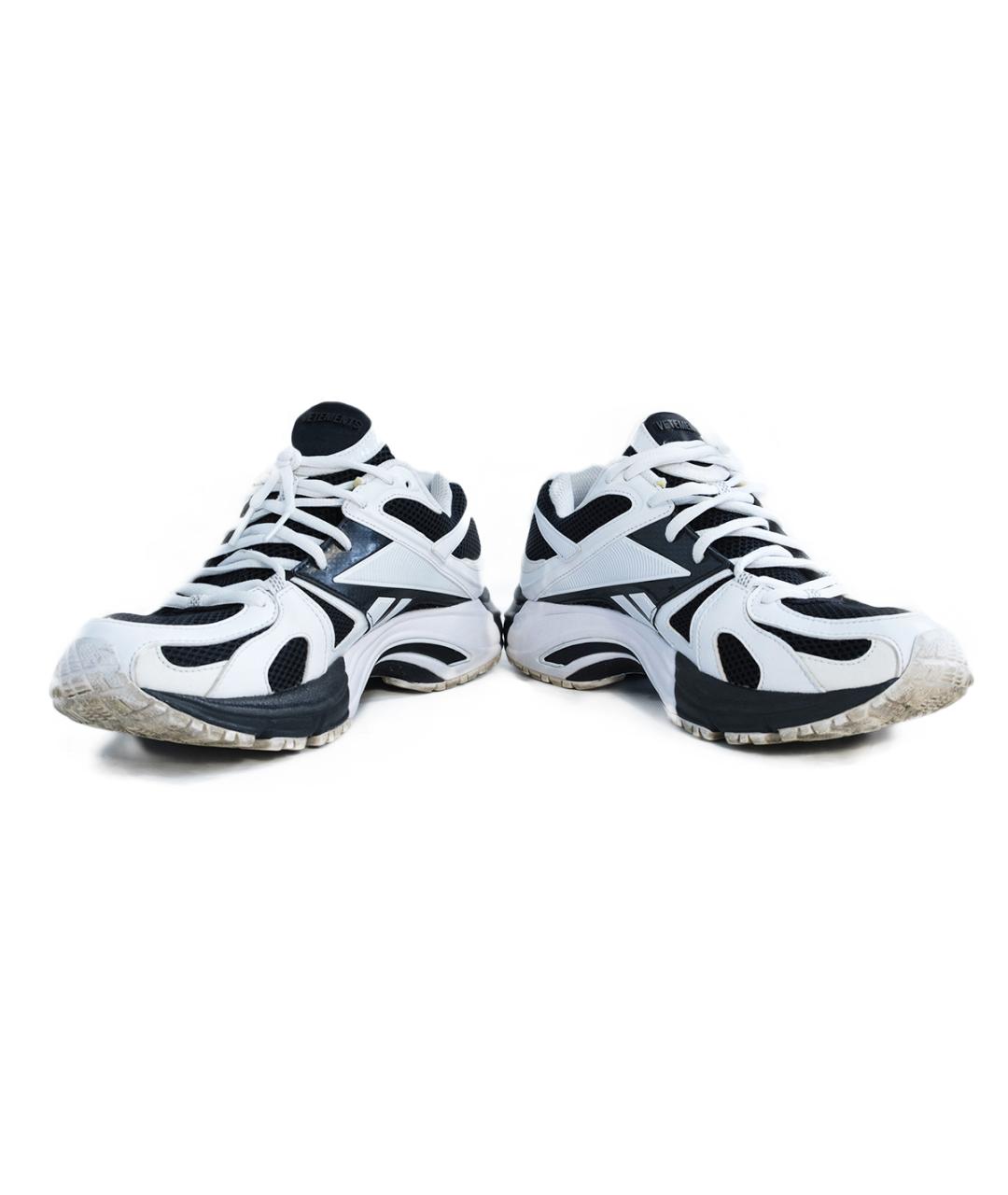 VETEMENTS Белые текстильные кроссовки, фото 4