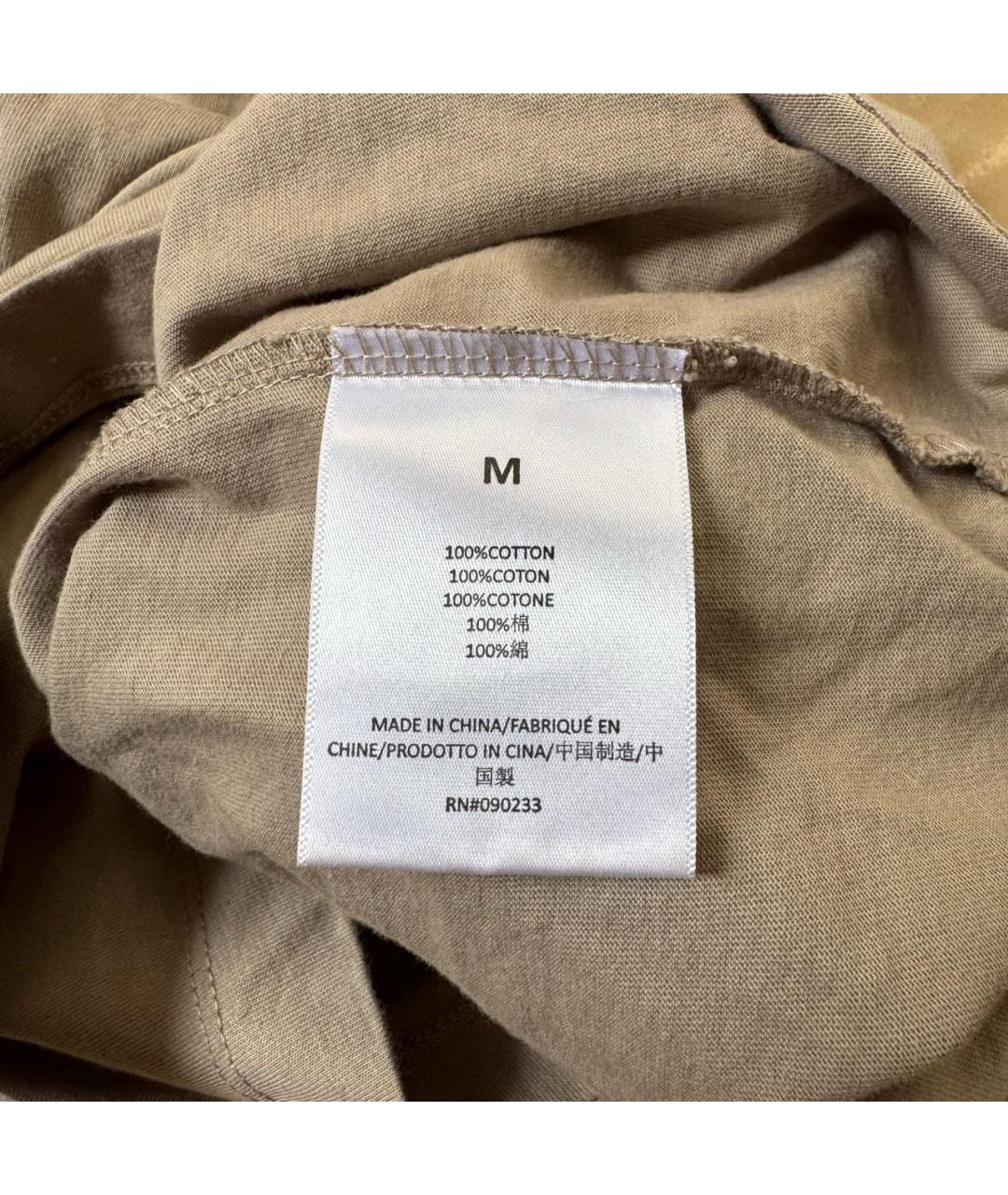 FEAR OF GOD ESSENTIALS Бежевая хлопковая футболка, фото 5