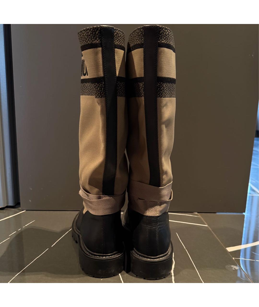 BABY DIOR Бежевые кожаные сапоги, фото 4