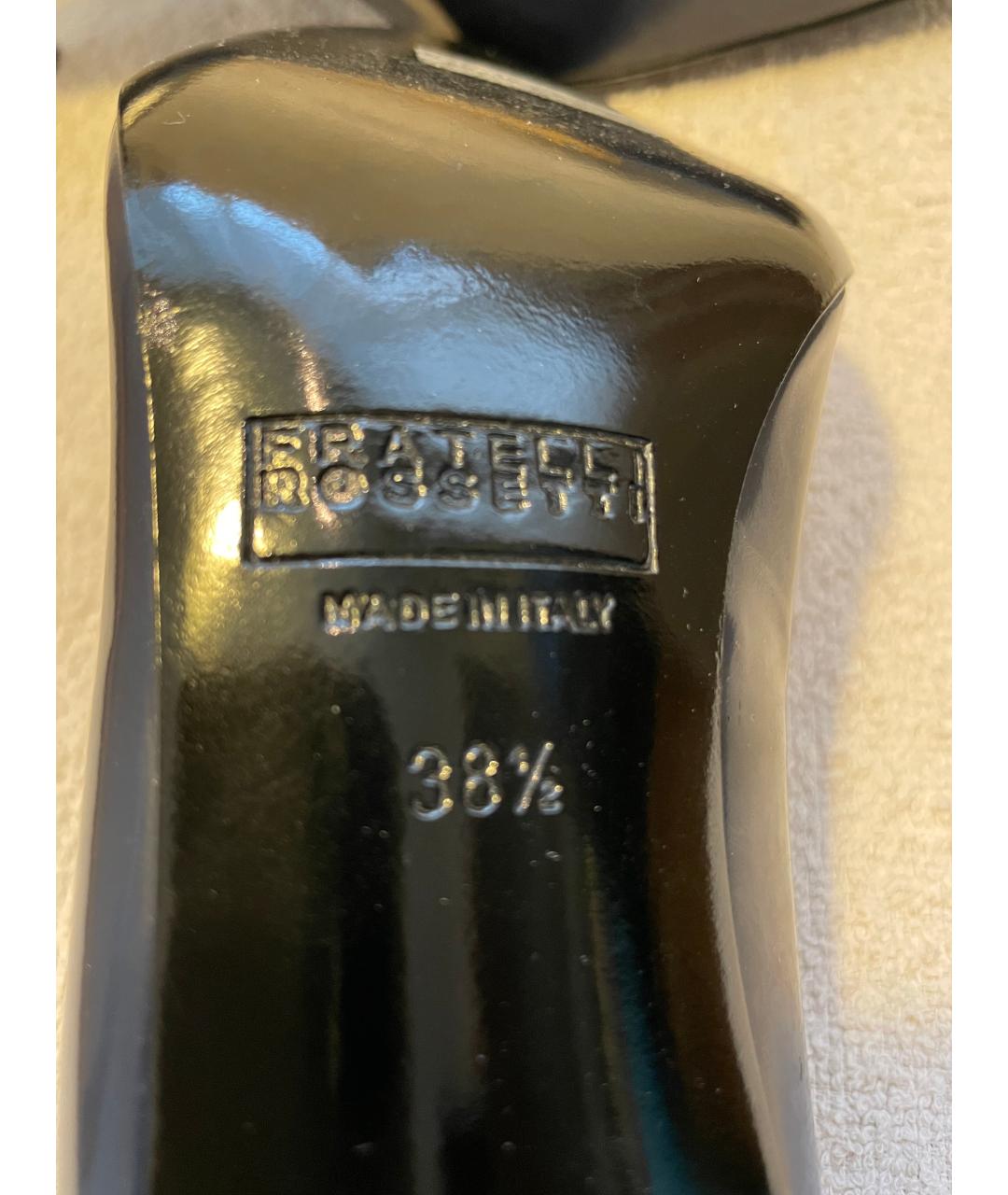 FRATELLI ROSSETTI Темно-синие кожаные туфли, фото 6