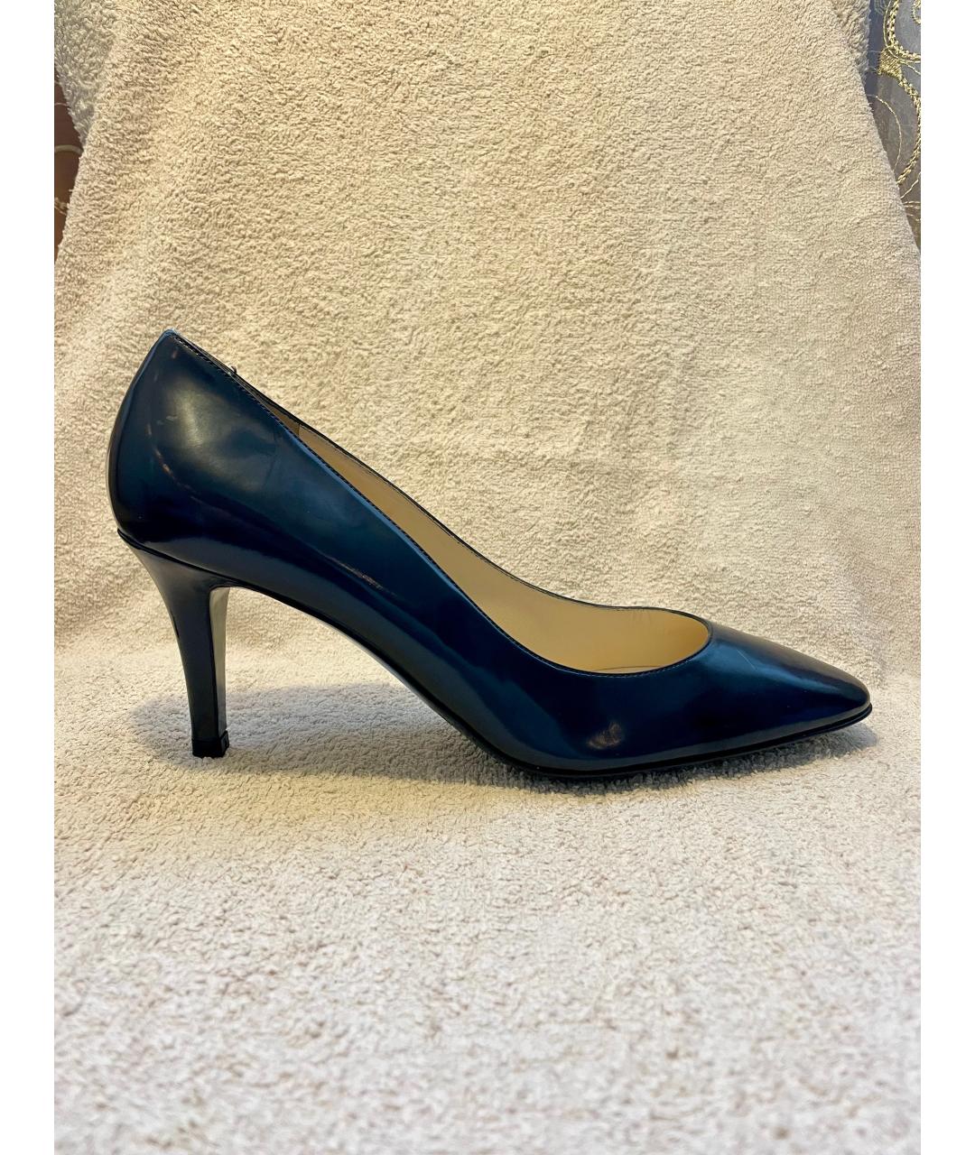 FRATELLI ROSSETTI Темно-синие кожаные туфли, фото 7