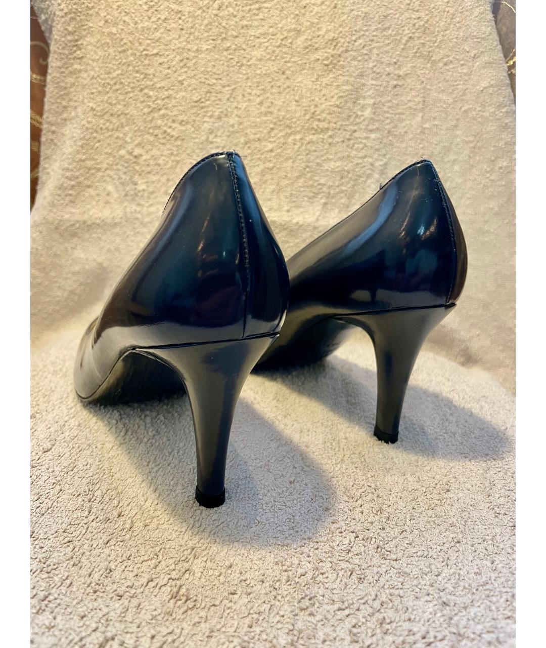 FRATELLI ROSSETTI Темно-синие кожаные туфли, фото 4