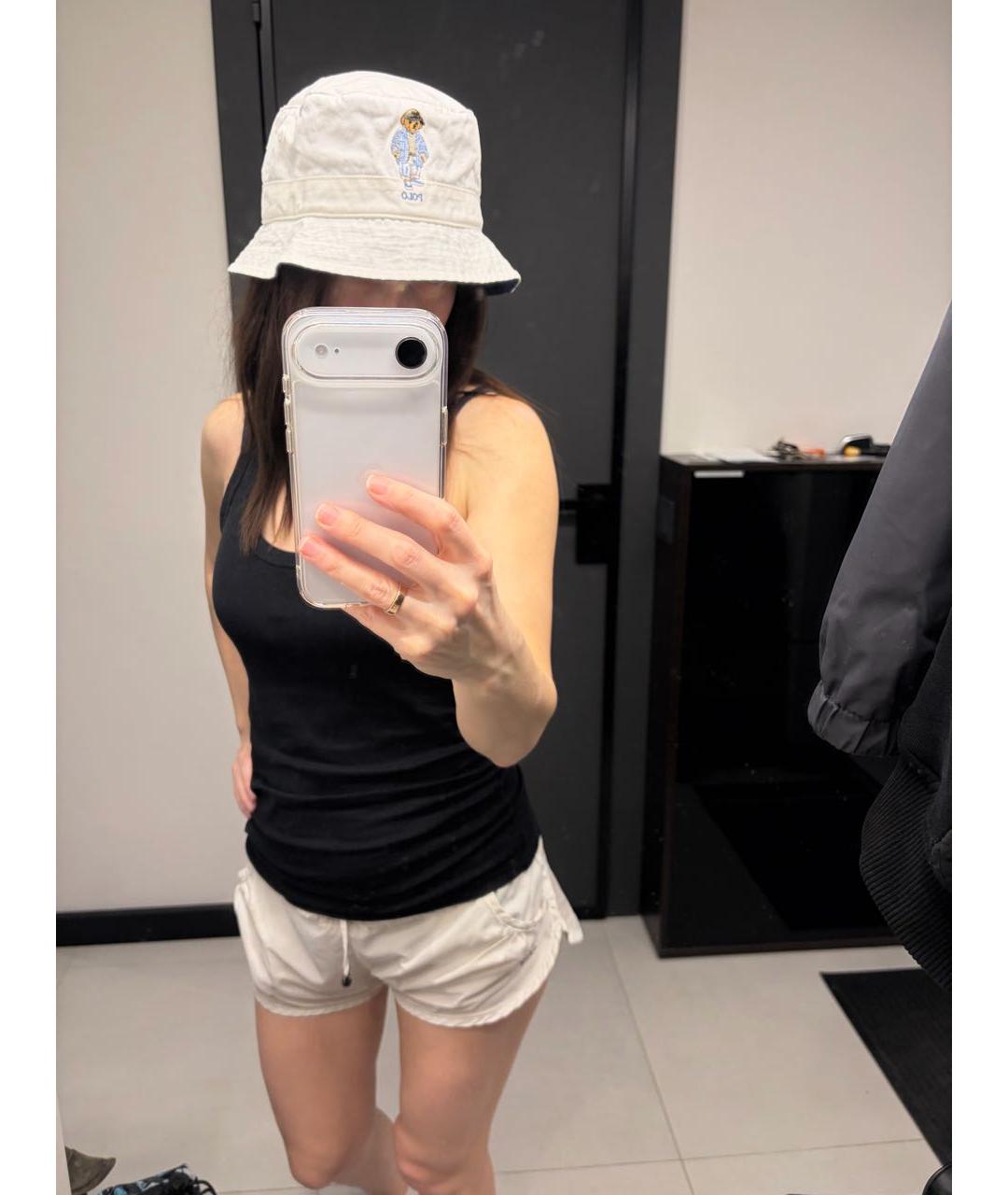 RALPH LAUREN Белая хлопковая панама, фото 2