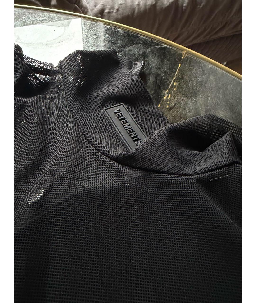 VETEMENTS Черная полиамидовая блузы, фото 5