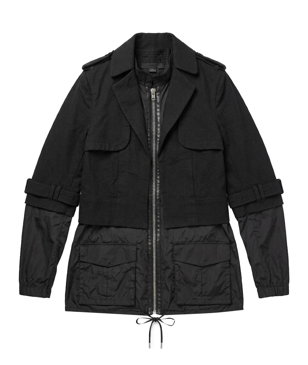 ALEXANDER WANG Черная хлопко-эластановая куртка, фото 1