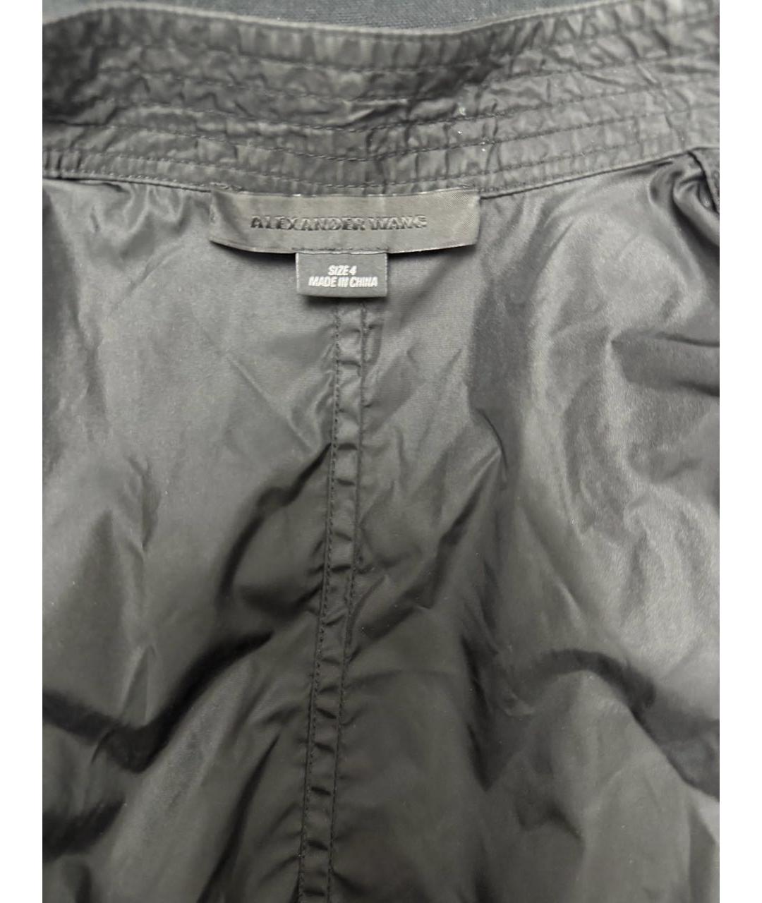 ALEXANDER WANG Черная хлопко-эластановая куртка, фото 3