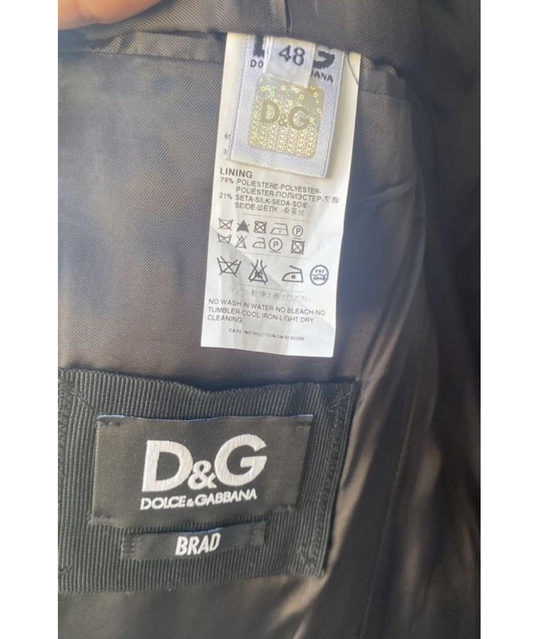DOLCE&GABBANA Черный пиджак, фото 3