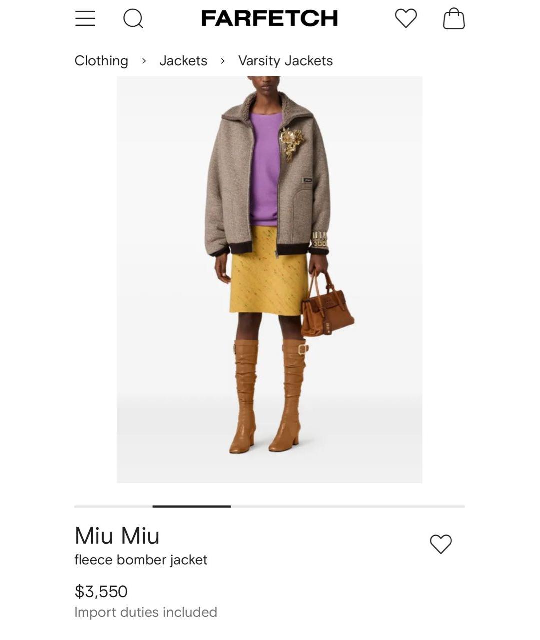 MIU MIU Серая шерстяная куртка, фото 6