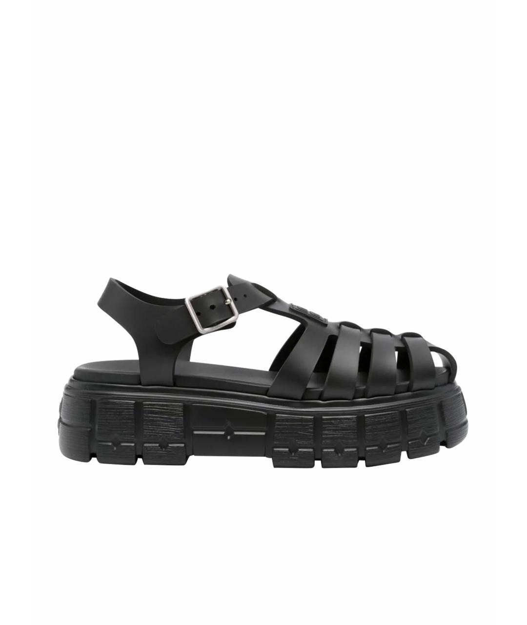 MIU MIU Черные сандалии, фото 1