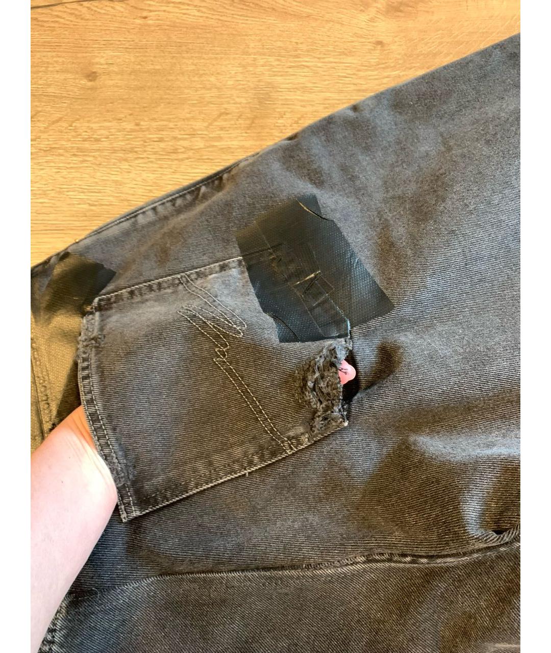 MARTINE ROSE Серые хлопковые шорты, фото 7