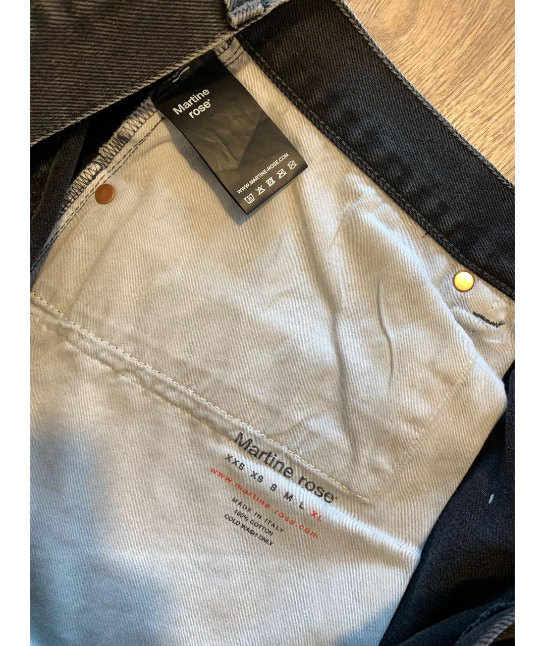 MARTINE ROSE Серые хлопковые шорты, фото 3