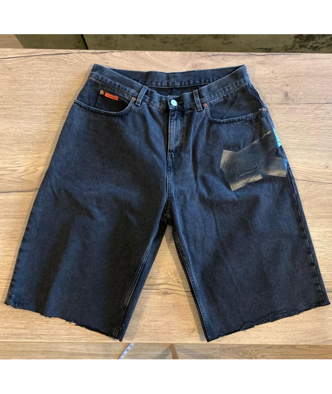 MARTINE ROSE Серые хлопковые шорты, фото 9