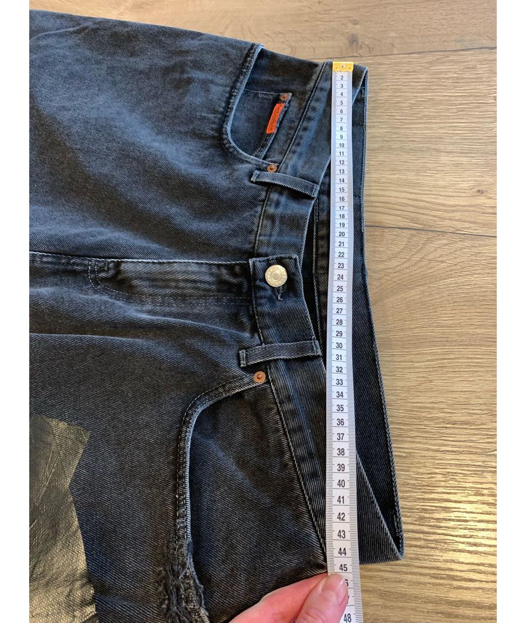 MARTINE ROSE Серые хлопковые шорты, фото 8