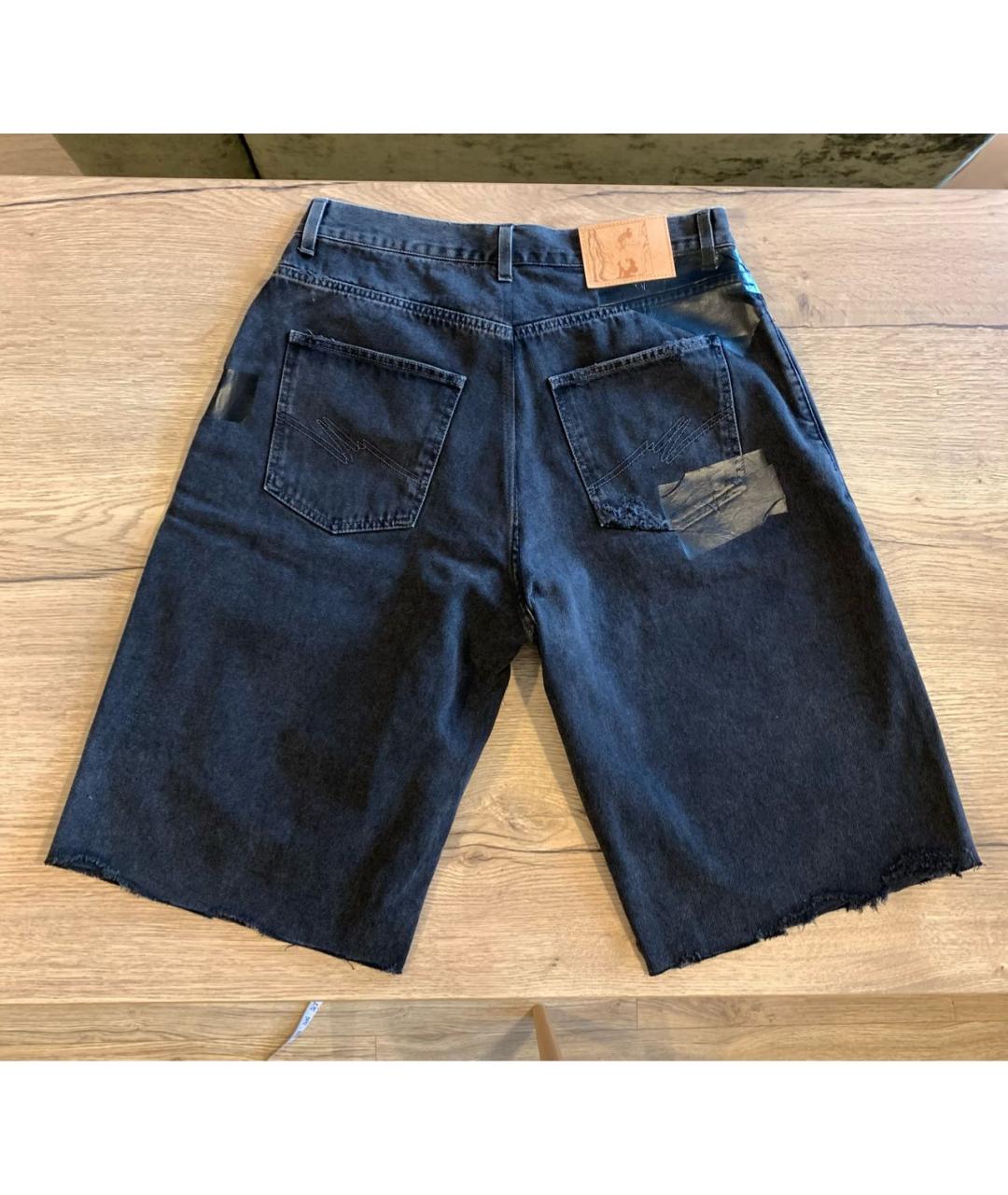 MARTINE ROSE Серые хлопковые шорты, фото 2