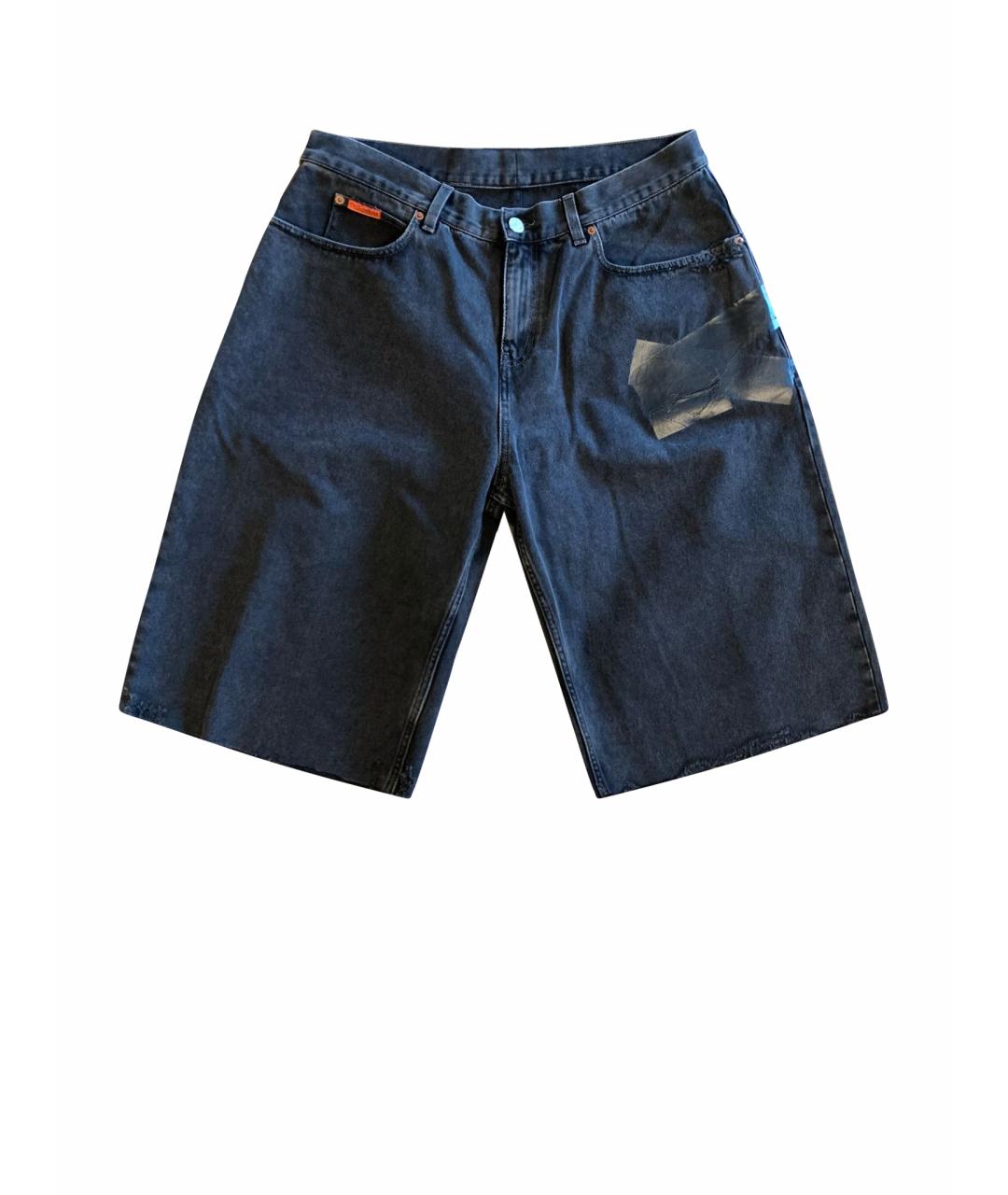 MARTINE ROSE Серые хлопковые шорты, фото 1