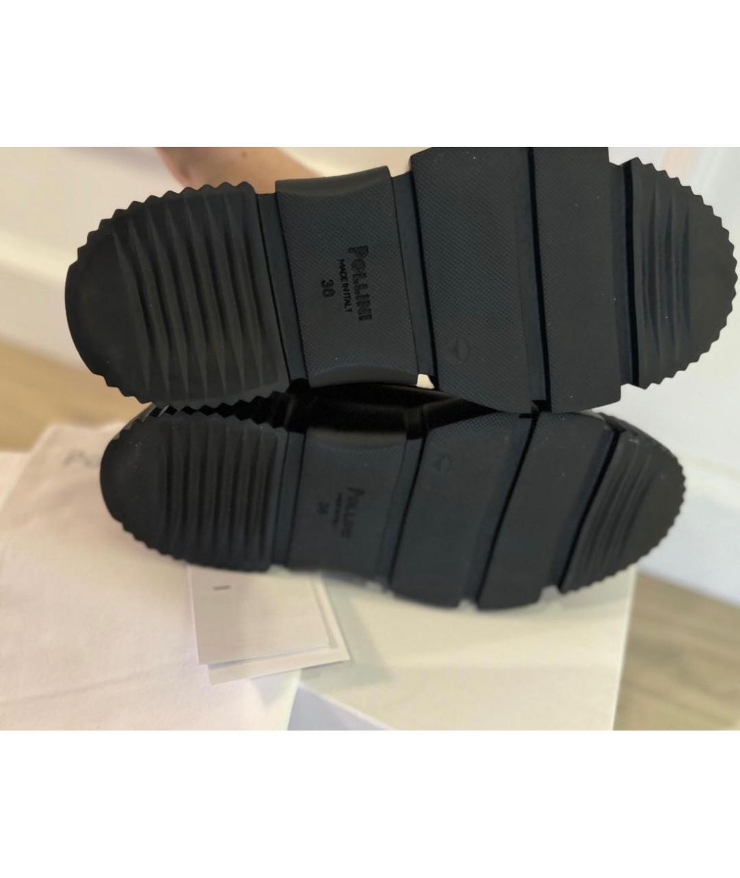 POLLINI Черные кожаные ботинки, фото 6