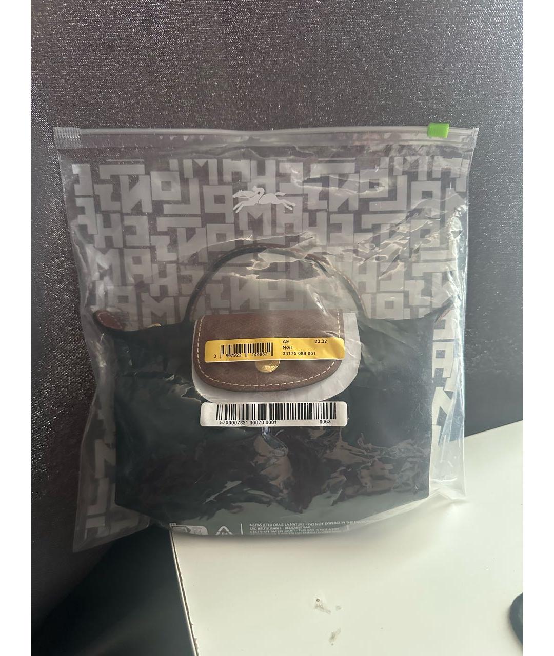 LONGCHAMP Черная сумка с короткими ручками, фото 3