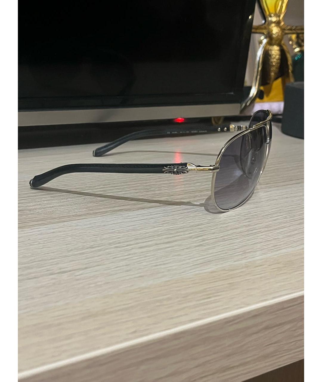 CHROME HEARTS Черные пластиковые солнцезащитные очки, фото 2