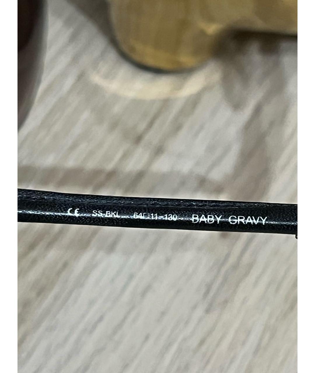 CHROME HEARTS Черные пластиковые солнцезащитные очки, фото 7