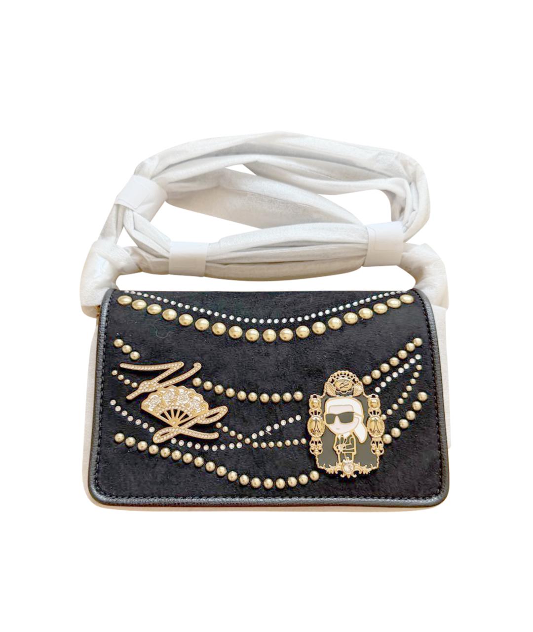 KARL LAGERFELD Черная сумка через плечо, фото 1