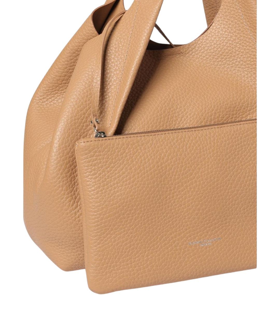 Gianni Chiarini Коричневая кожаная сумка тоут, фото 3