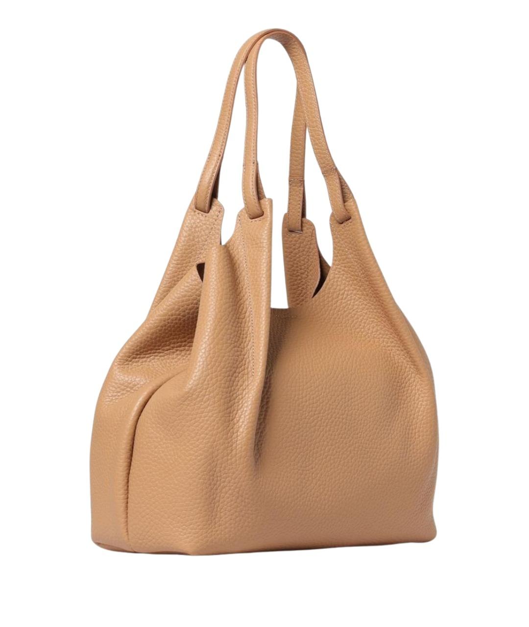 Gianni Chiarini Коричневая кожаная сумка тоут, фото 2