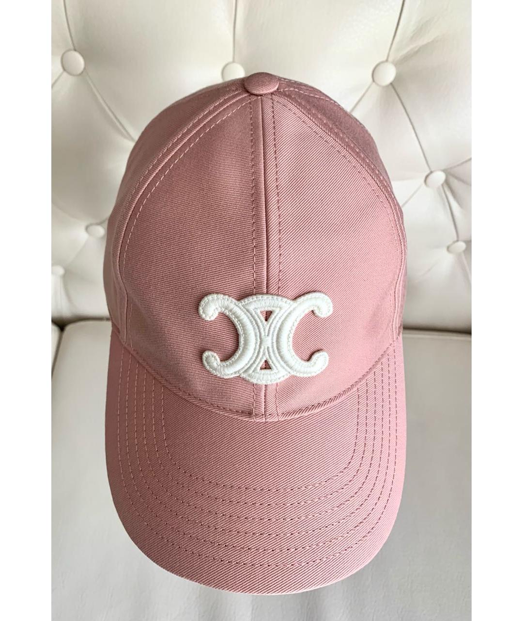 CELINE Розовая хлопковая кепка, фото 7