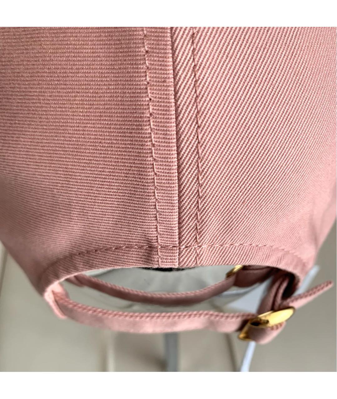 CELINE Розовая хлопковая кепка, фото 5