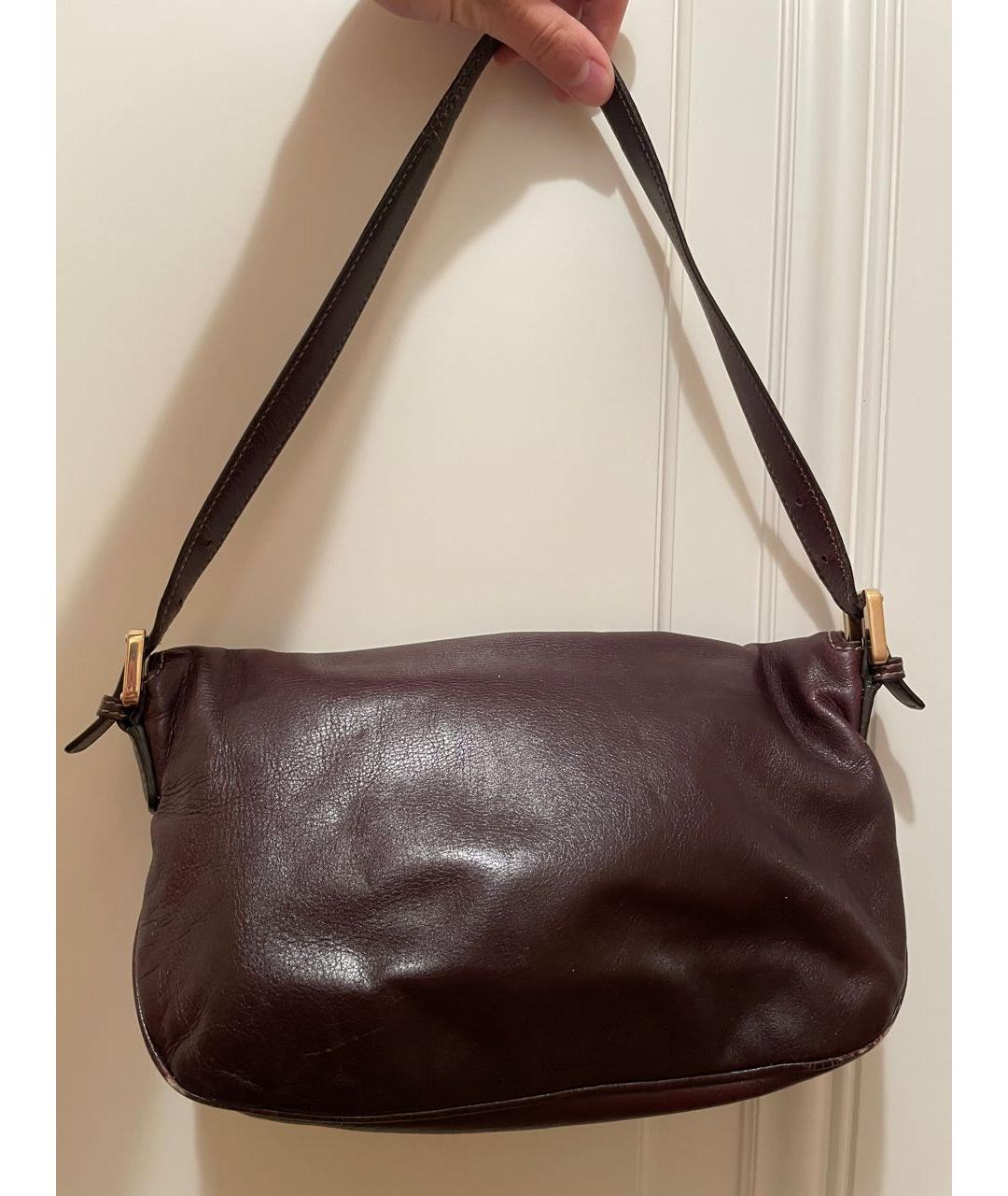 GUCCI Коричневая кожаная сумка через плечо, фото 2