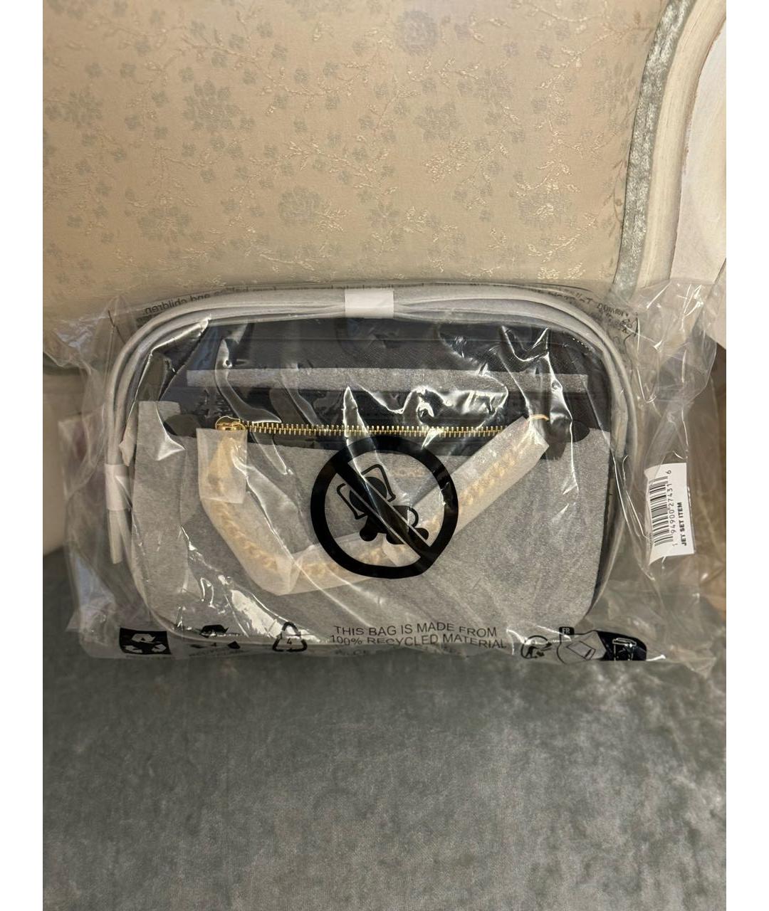 MICHAEL MICHAEL KORS Черная кожаная сумка через плечо, фото 4