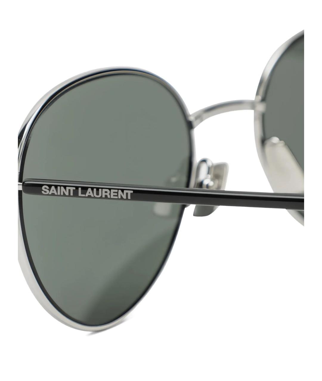 SAINT LAURENT Мульти металлические солнцезащитные очки, фото 2